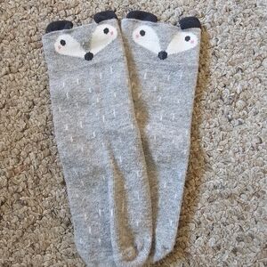 Adorable Gray Animal Kids Socks